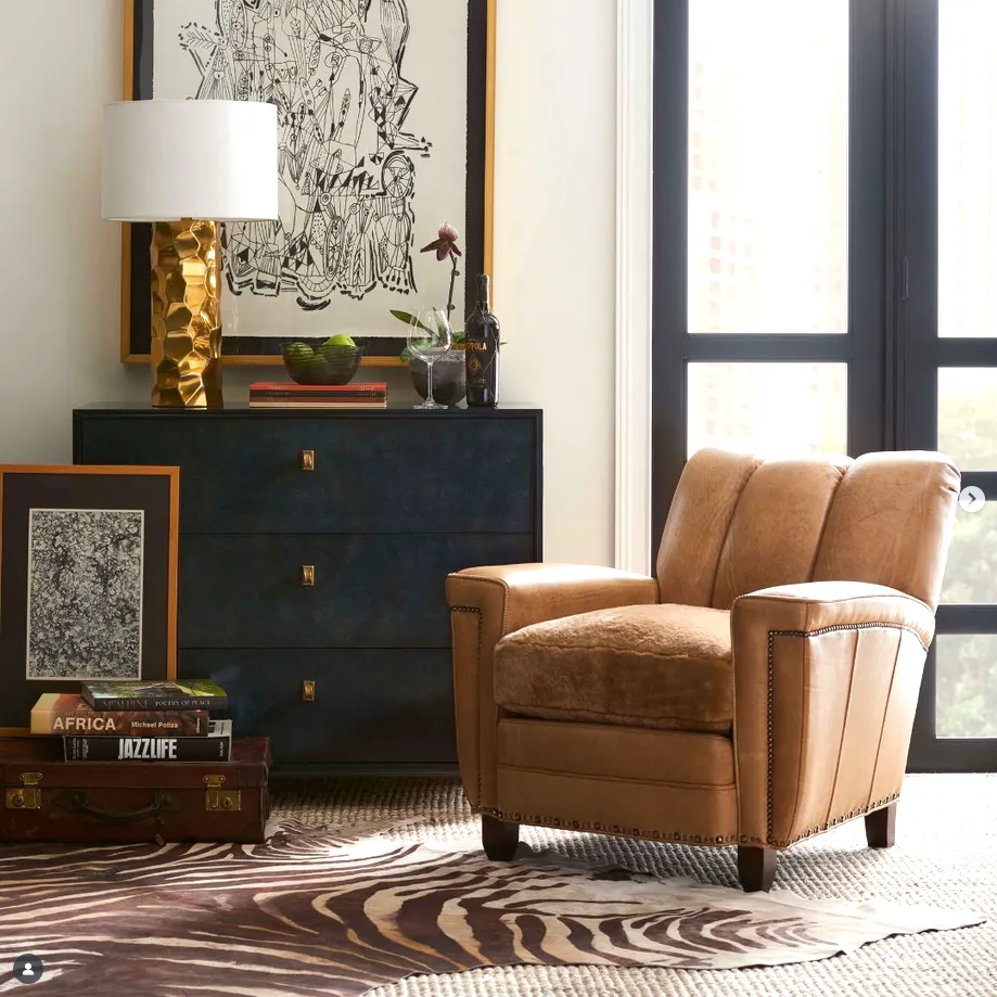 Palomino Shearling & Leather Chair gaming chair, computer chair
