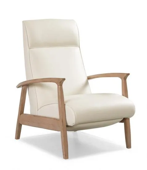 Panhandle Retro Leather Recliner