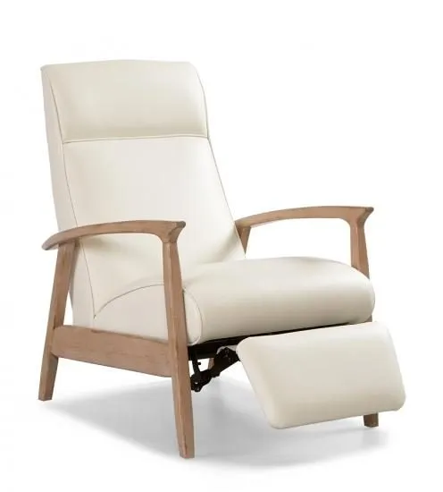 Panhandle Retro Leather Recliner