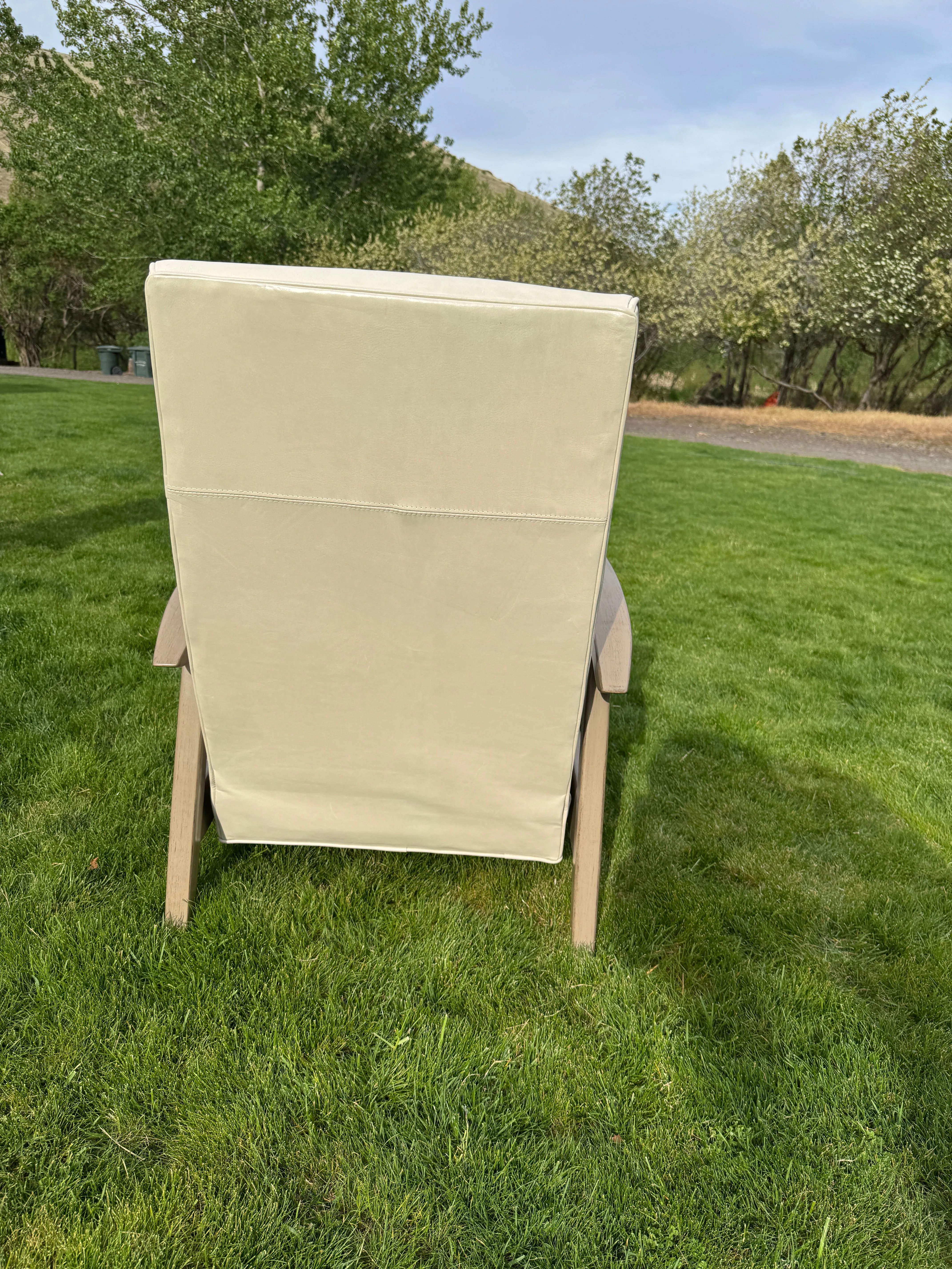 Panhandle Retro Leather Recliner