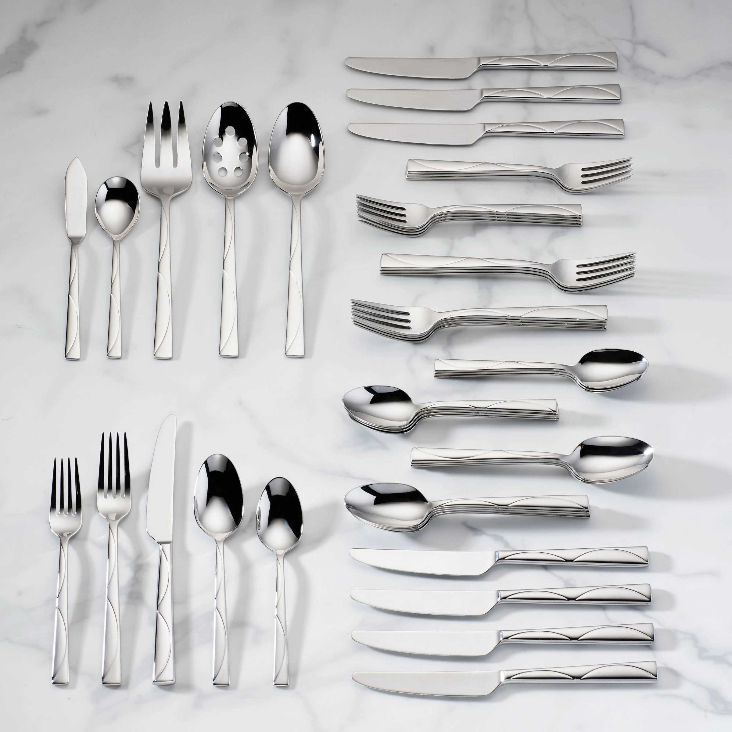 Park Circle 45 Piece Flatware Set