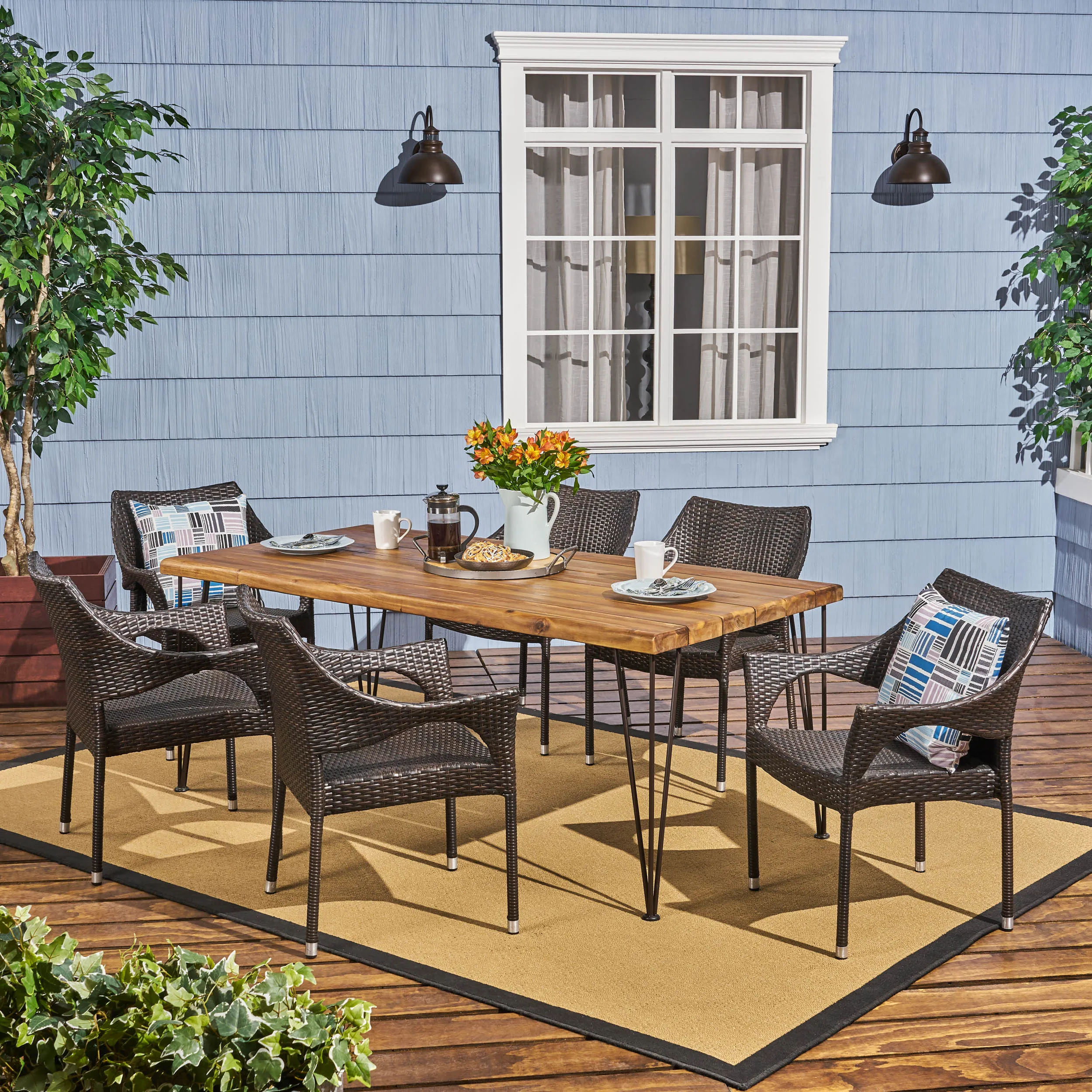 Patio Dining Set - NH145703 patio chairs, outdoor seating