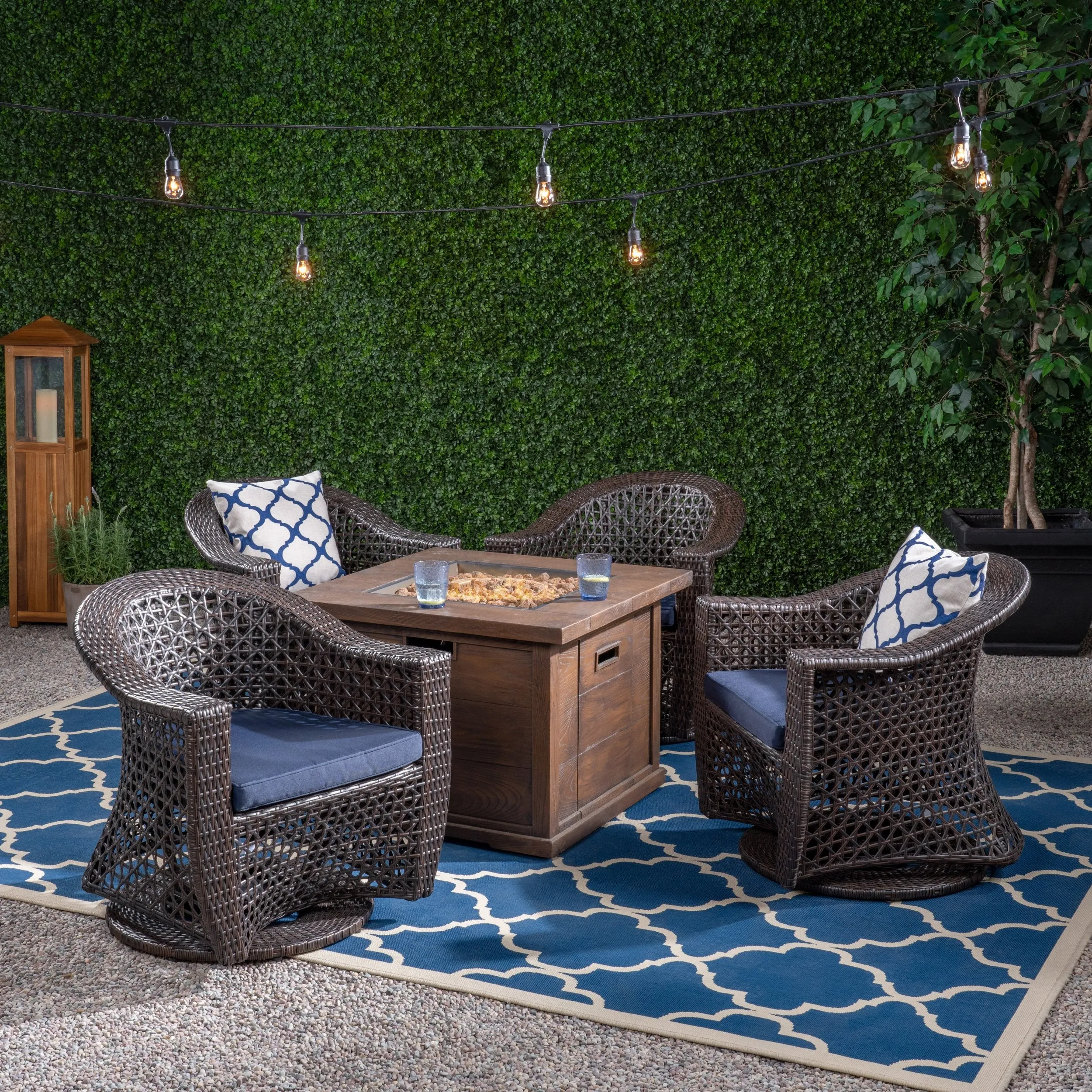 Patio Fire Pit Set - NH062703 patio chairs, outdoor seating