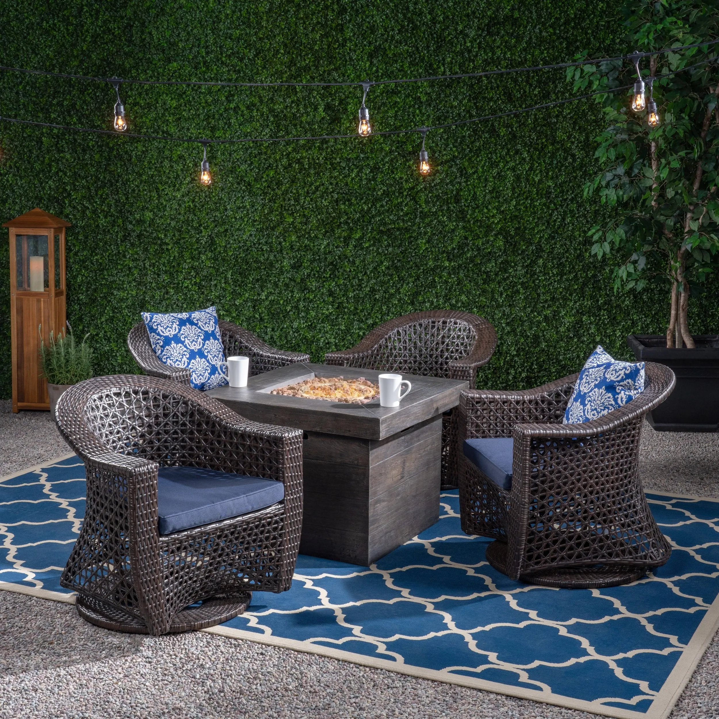 Patio Fire Pit Set - NH162703 patio chairs, outdoor seating