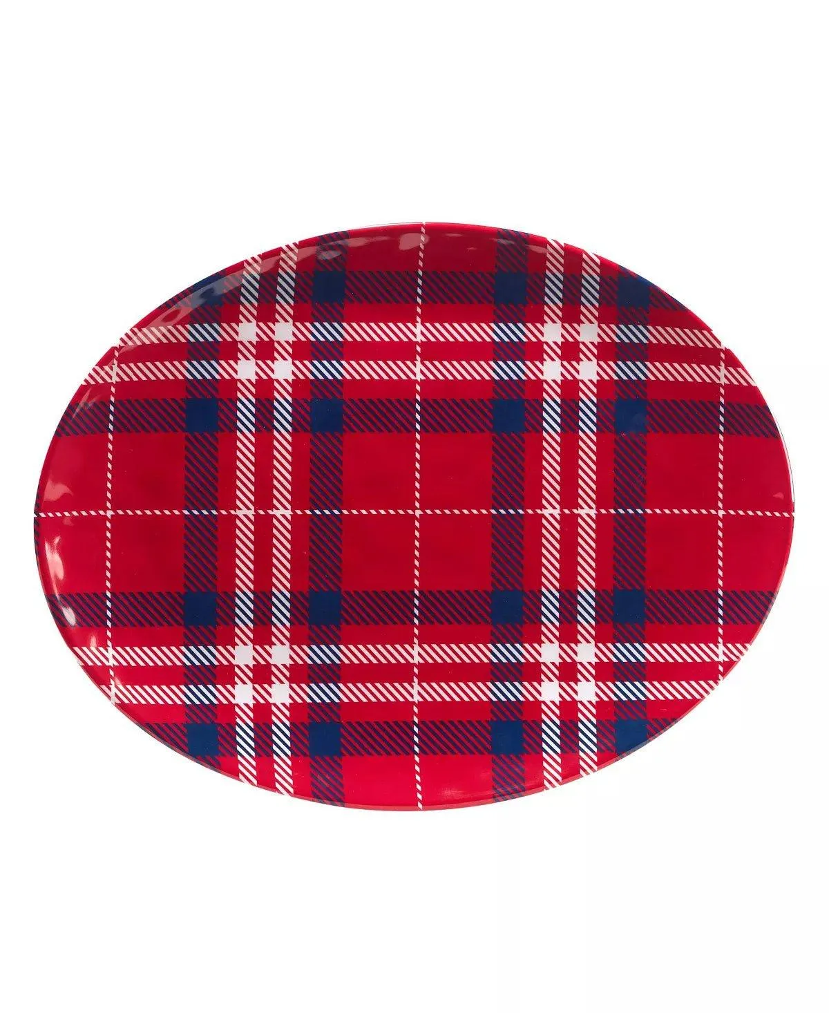 Patriotic Plaid Melamine Dishes