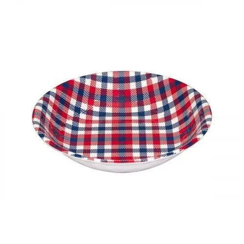 Patriotic Plaid Melamine Dishes