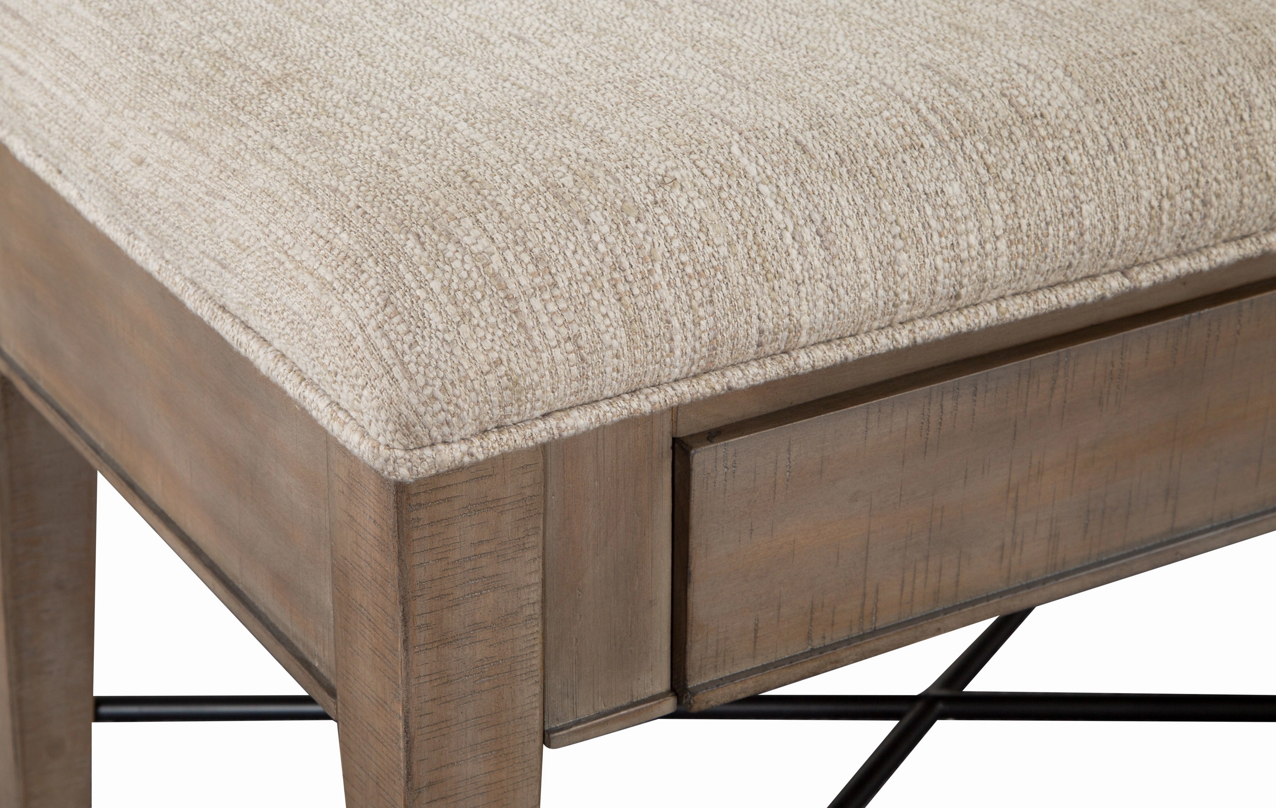 Paxton Place Bench With Storage - Greyish Brown
