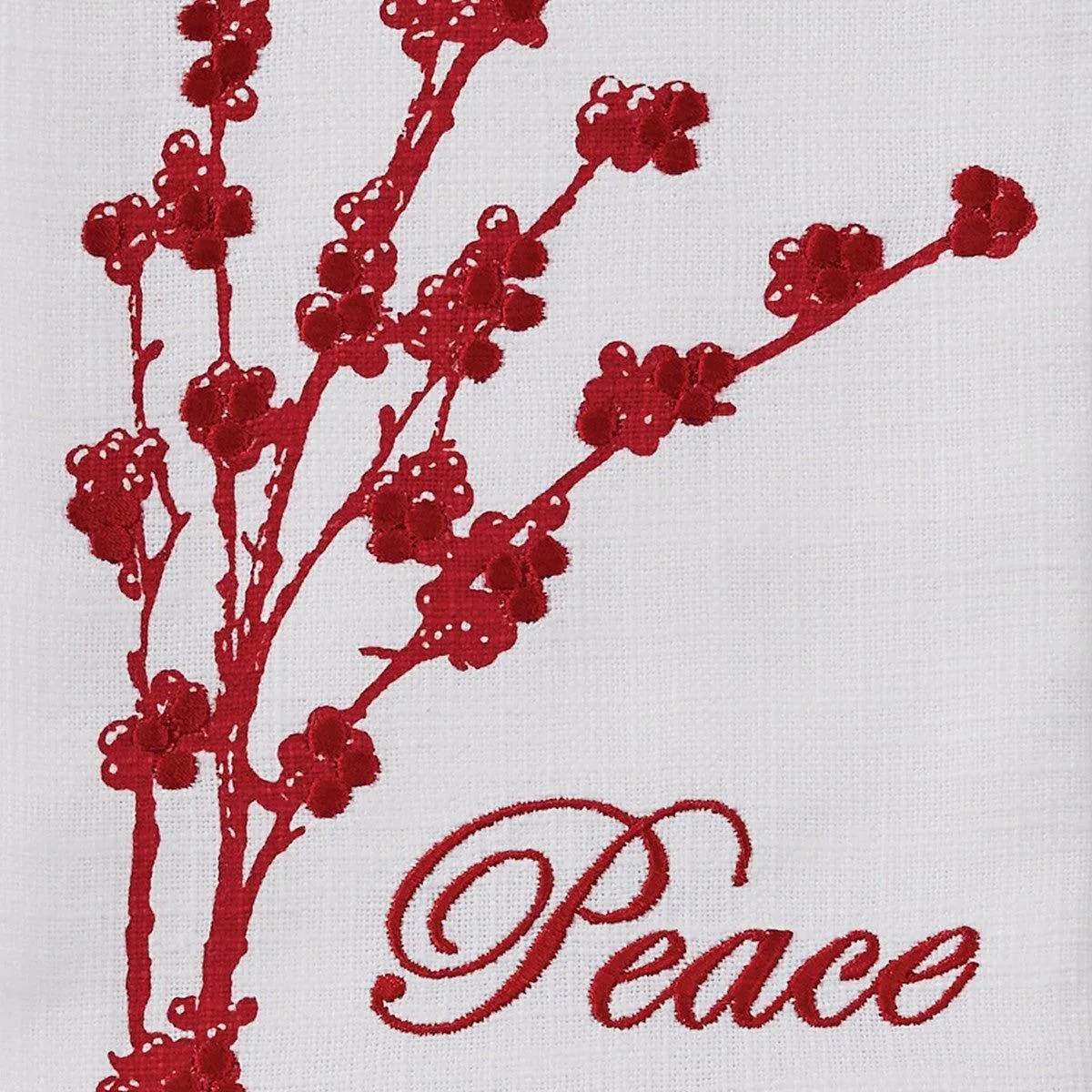 Peace & Joy Embroidered Dish Towels