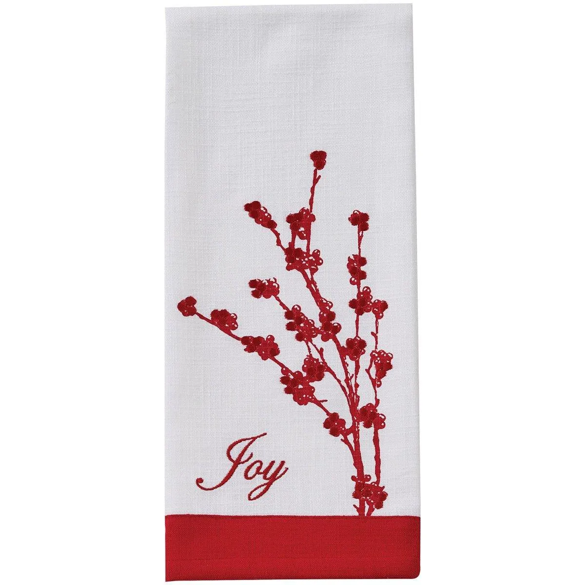Peace & Joy Embroidered Dish Towels