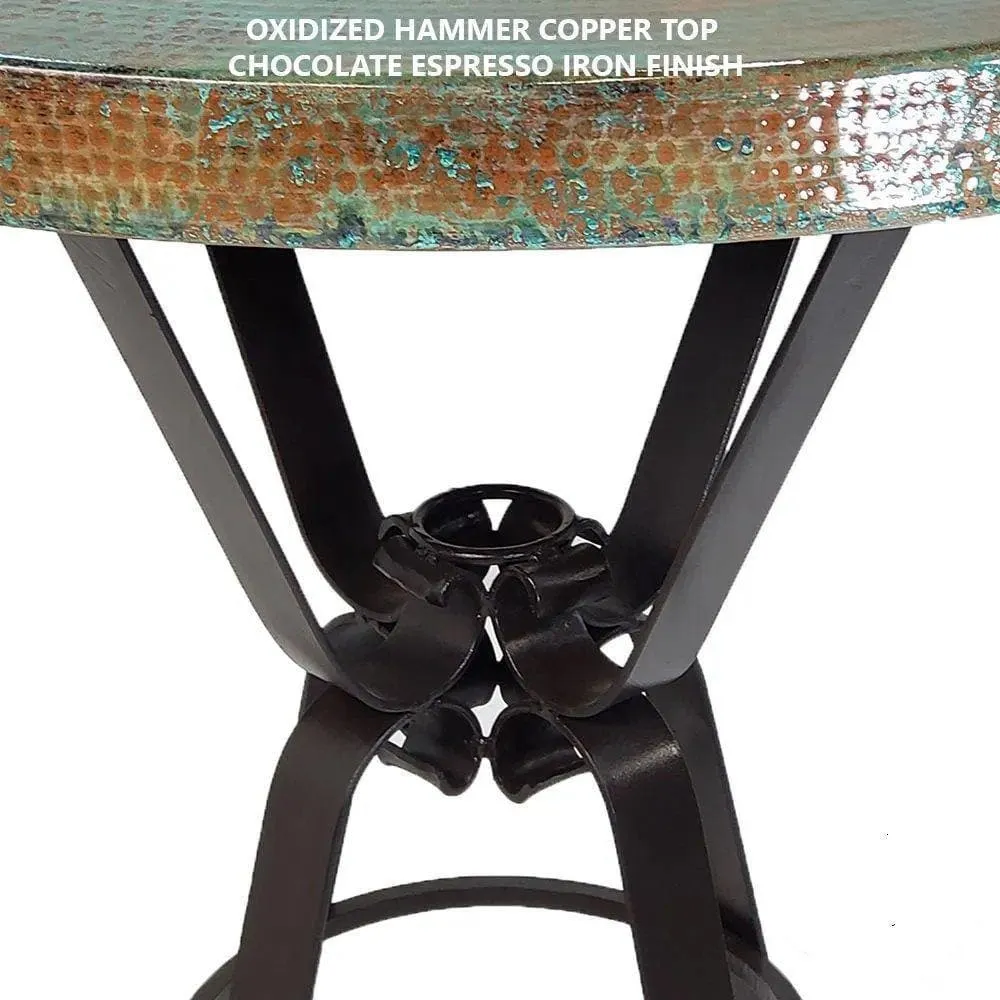 Peach Travertine and Iron Console Table