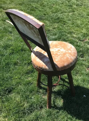 Peak 9 Palomino & White Cowhide & Iron Bar Stools gaming chair, computer chair