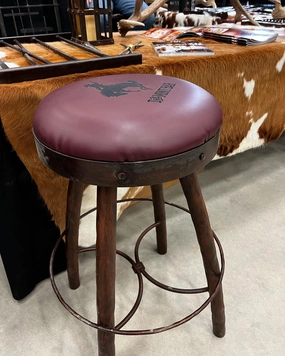 Peak 9 Iron & Leather Backless Bar Stools glassware set, wine glass