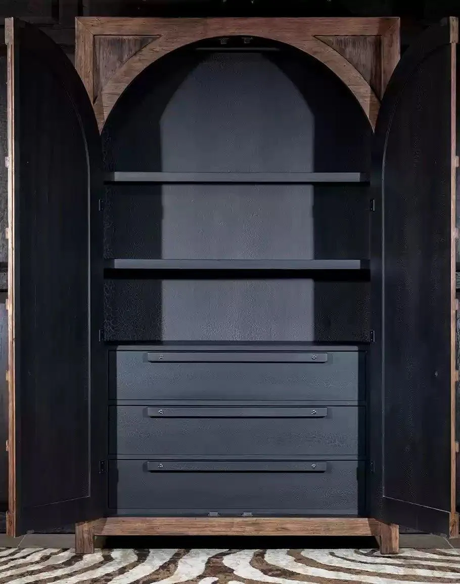 Pecky Hickory Grande Armoire
