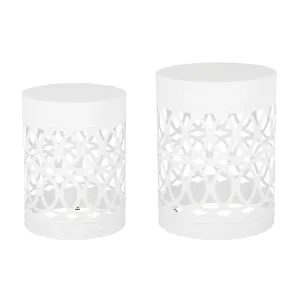 Pellerin Outdoor Metal Side Tables, Set of 2 coffee table, accent table