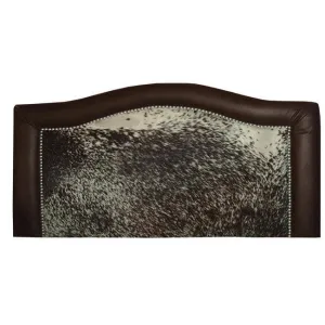 Peppered Cowhide Headboard bedroom furniture, nightstand