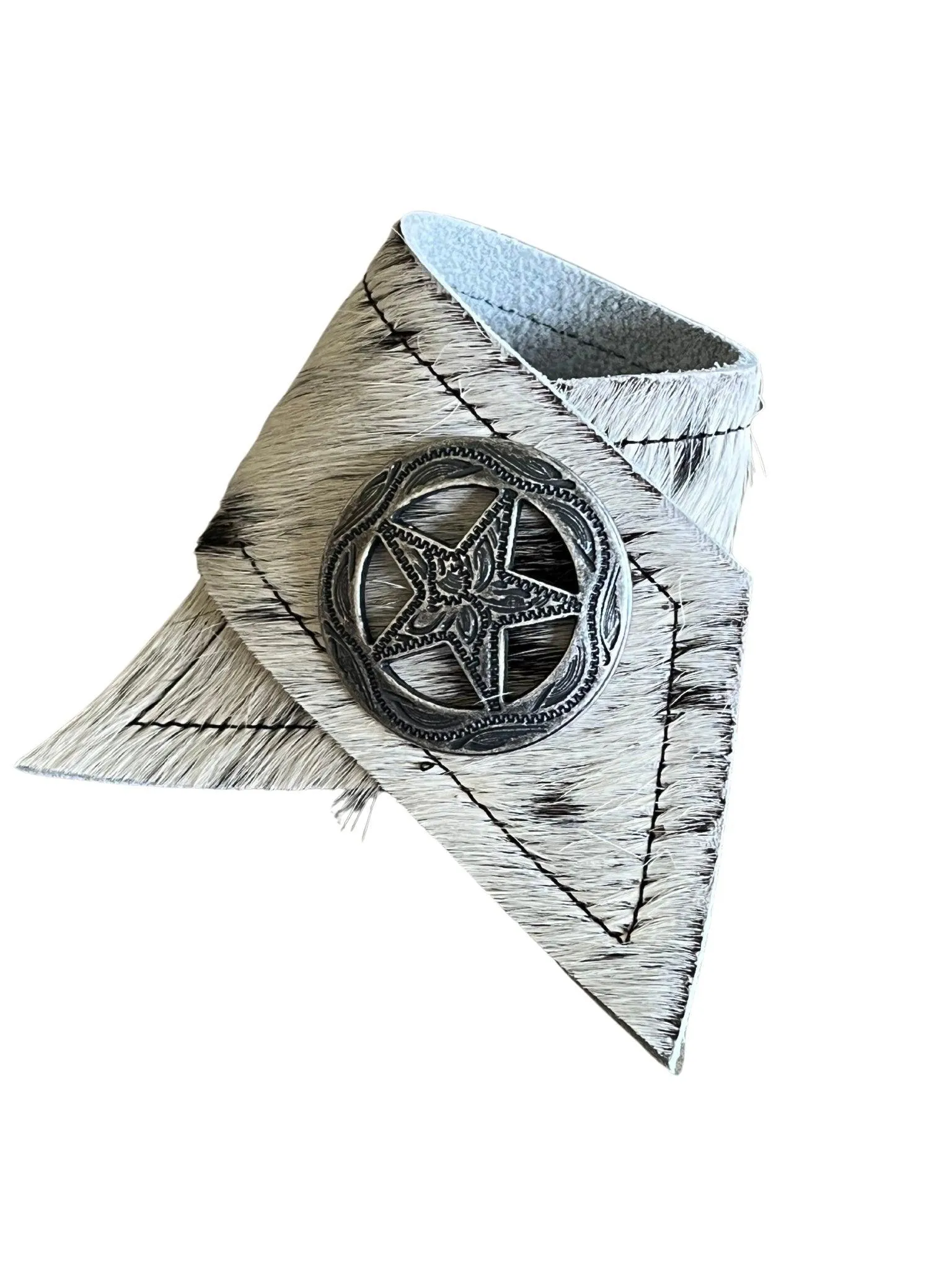 Peppered Cowhide w/ Star Concho Napkin Rings