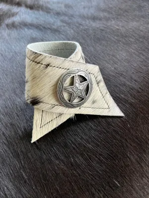 Peppered Cowhide w/ Star Concho Napkin Rings blender, kitchen appliance
