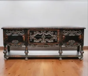 Peruvian Hand Carved Bonita Buffet euro sham, pillow shams