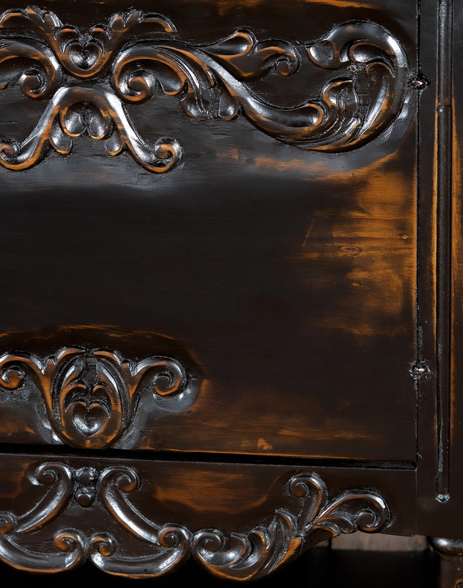 Peruvian Hand Carved Bonita Buffet