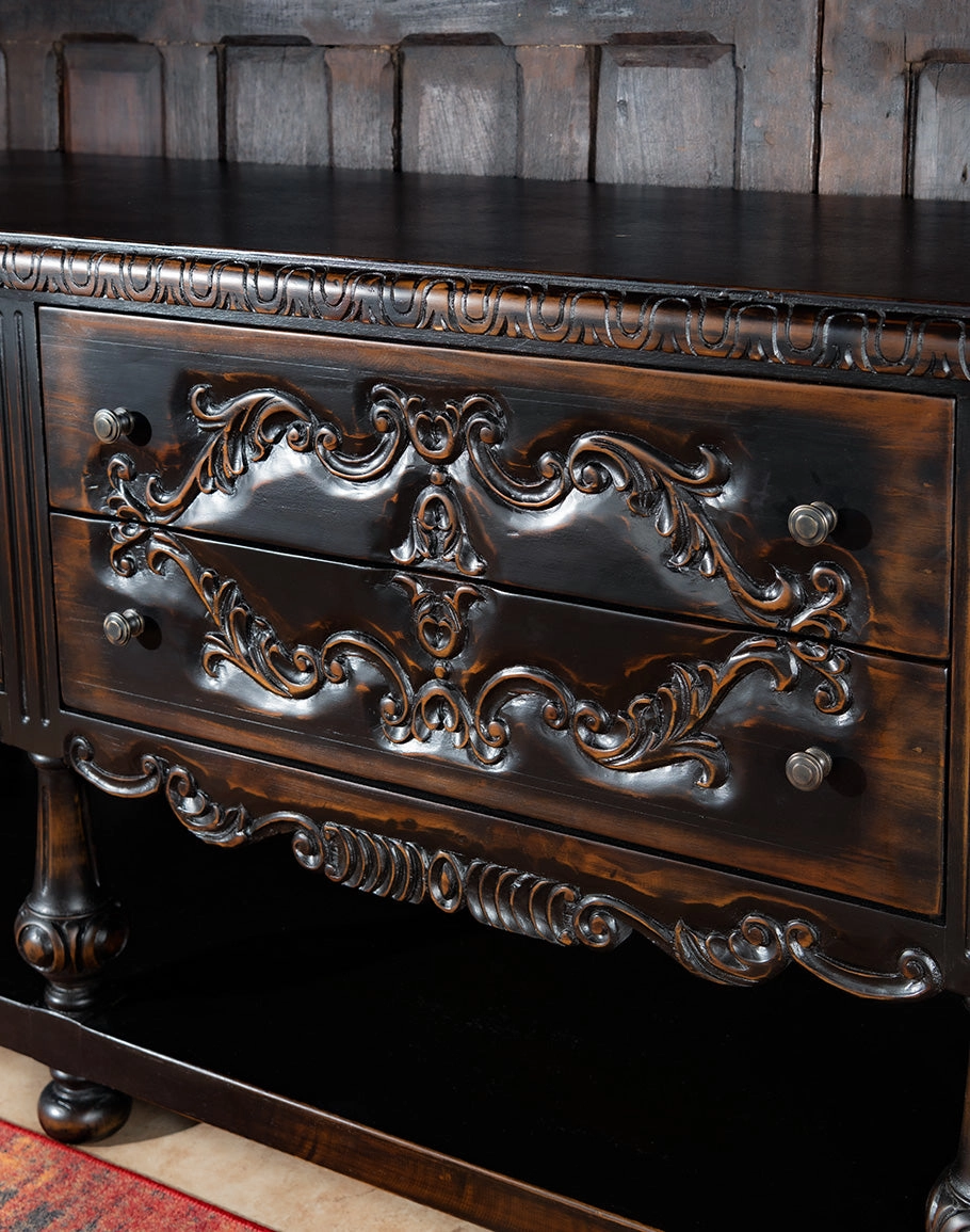Peruvian Hand Carved Bonita Buffet