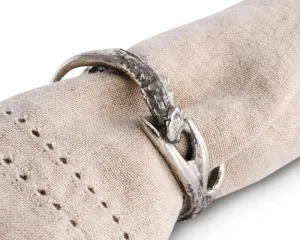 Pewter Antler Napkin Rings toilet seat cover, slow close seat