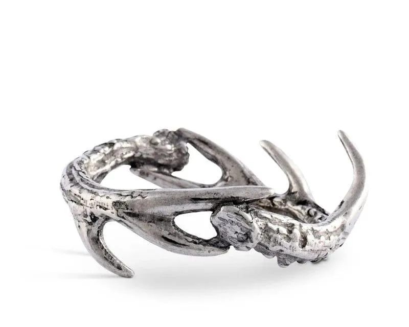 Pewter Antler Napkin Rings