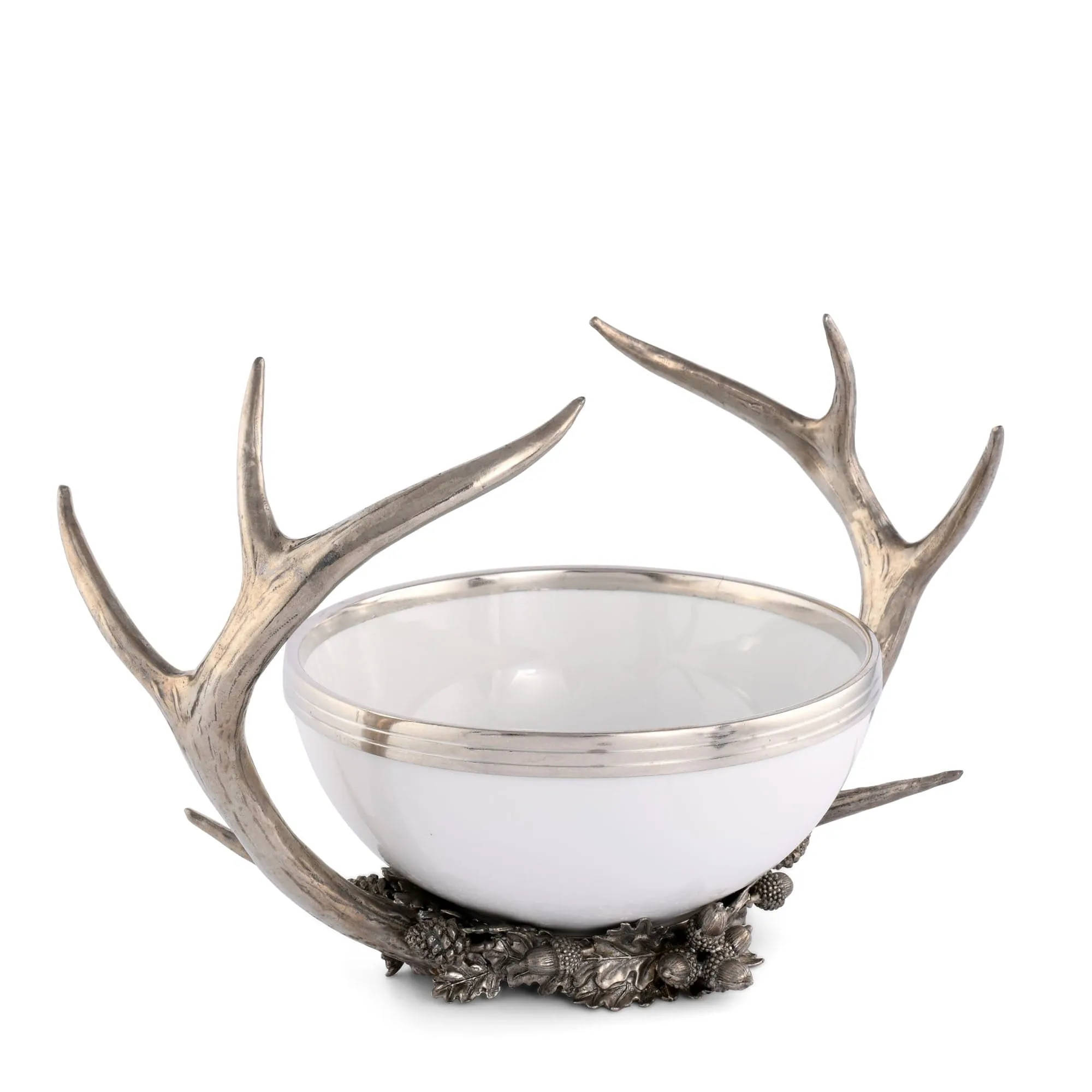 Pewter Antler Serving Bowl