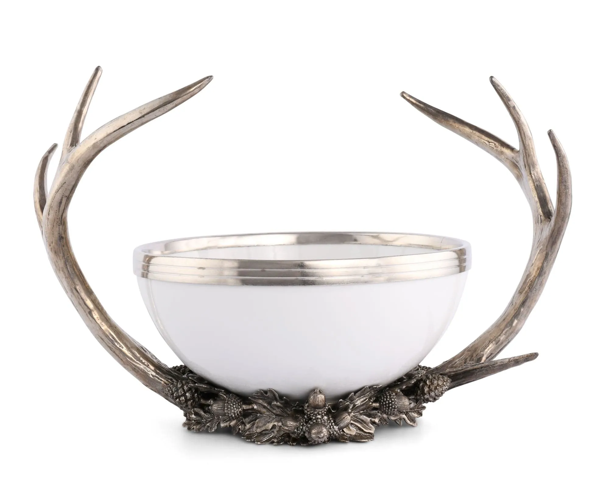 Pewter Antler Serving Bowl