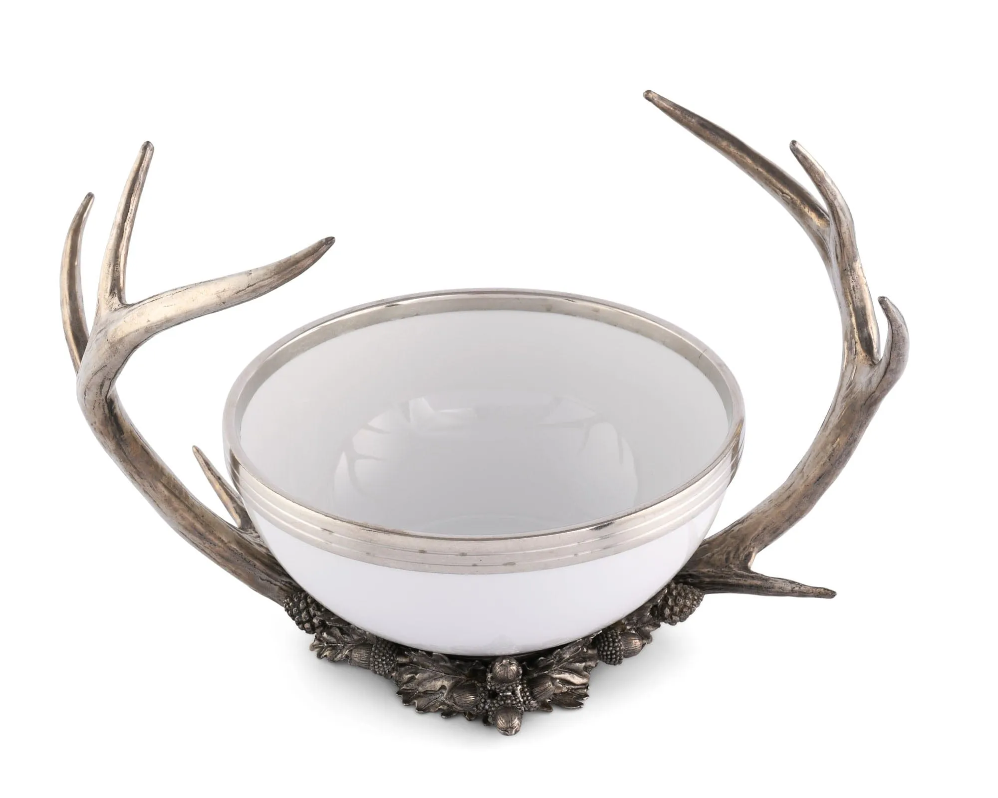 Pewter Antler Serving Bowl