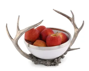 Pewter Antler Serving Bowl toilet seat cover, slow close seat