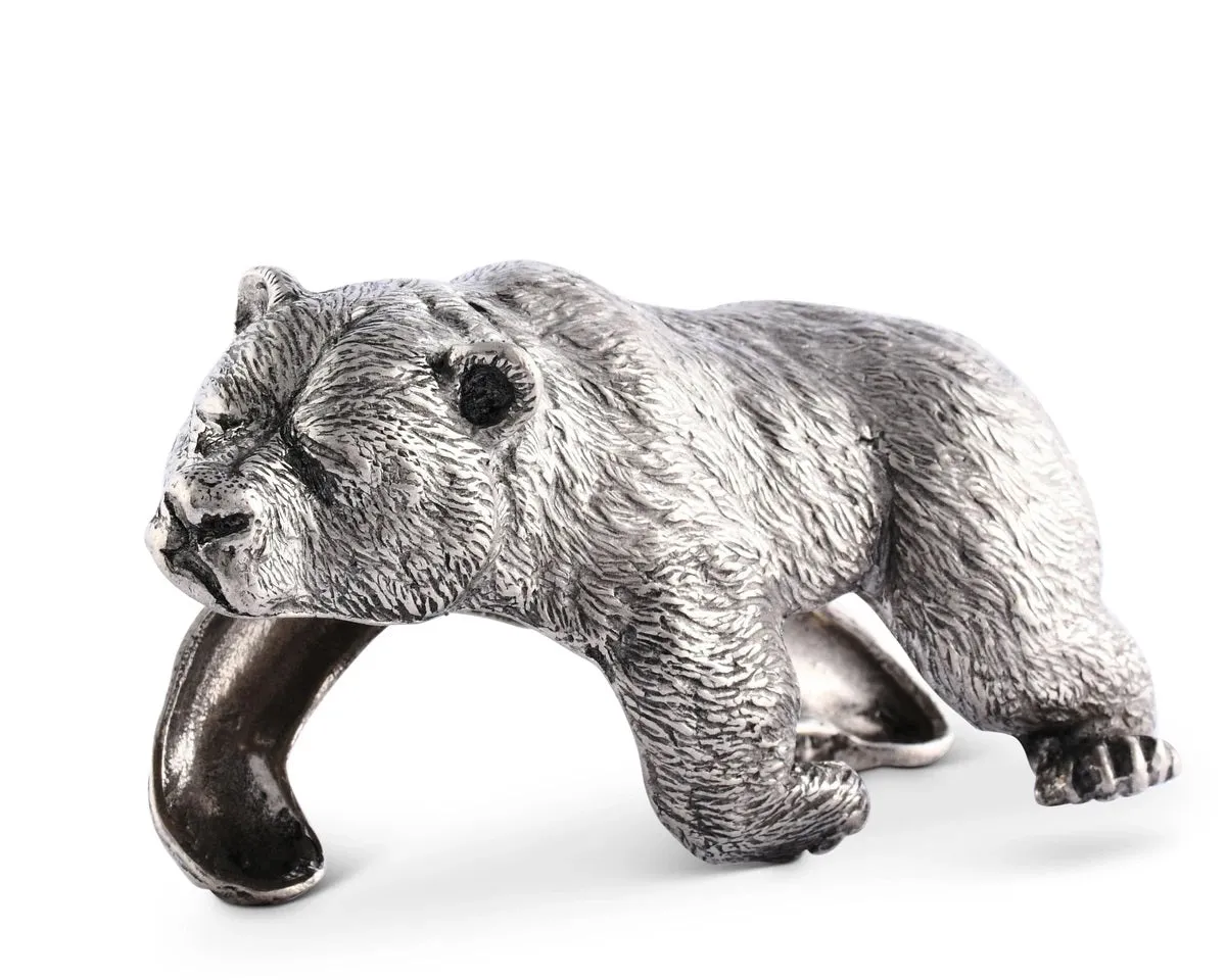 Pewter Bear Napkin Rings