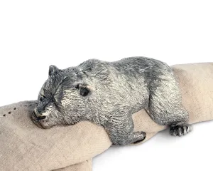 Pewter Bear Napkin Rings toilet seat cover, slow close seat
