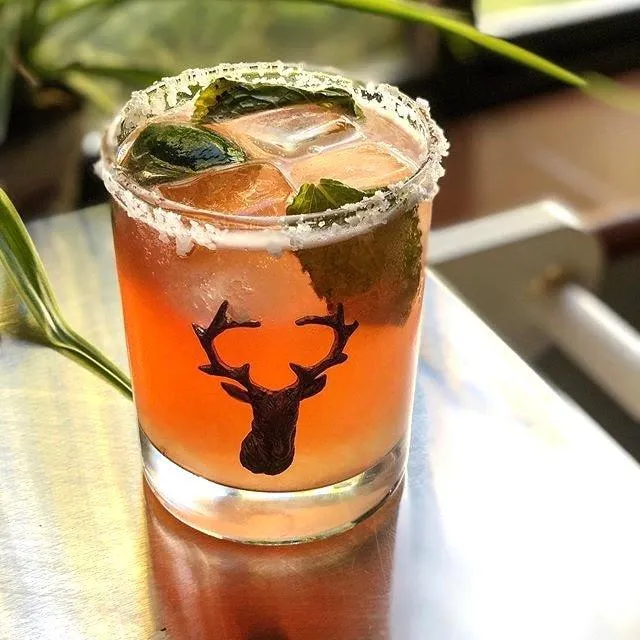 Pewter Elk Double Old Fashioned Glasses