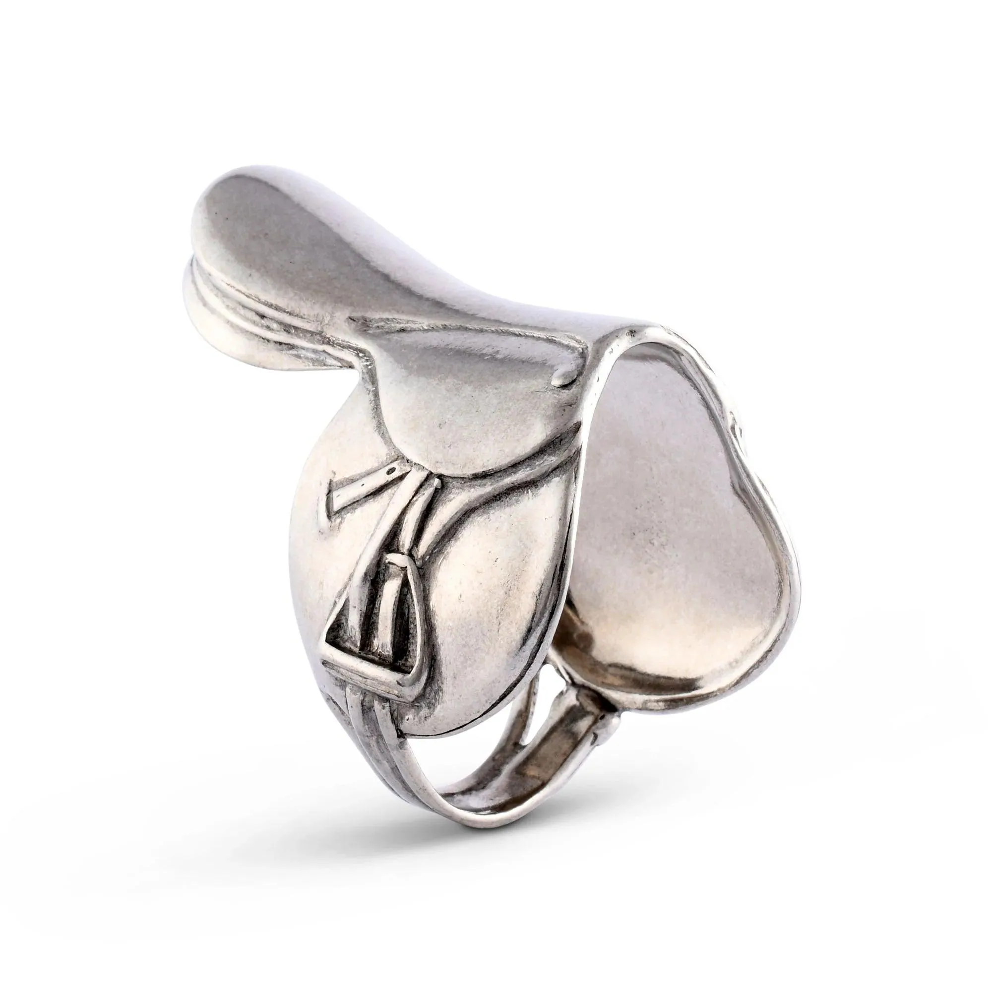 Pewter  English Saddle Napkin Ring