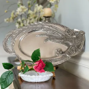 Pewter Pheasant Oval Serving Tray toilet seat cover, slow close seat