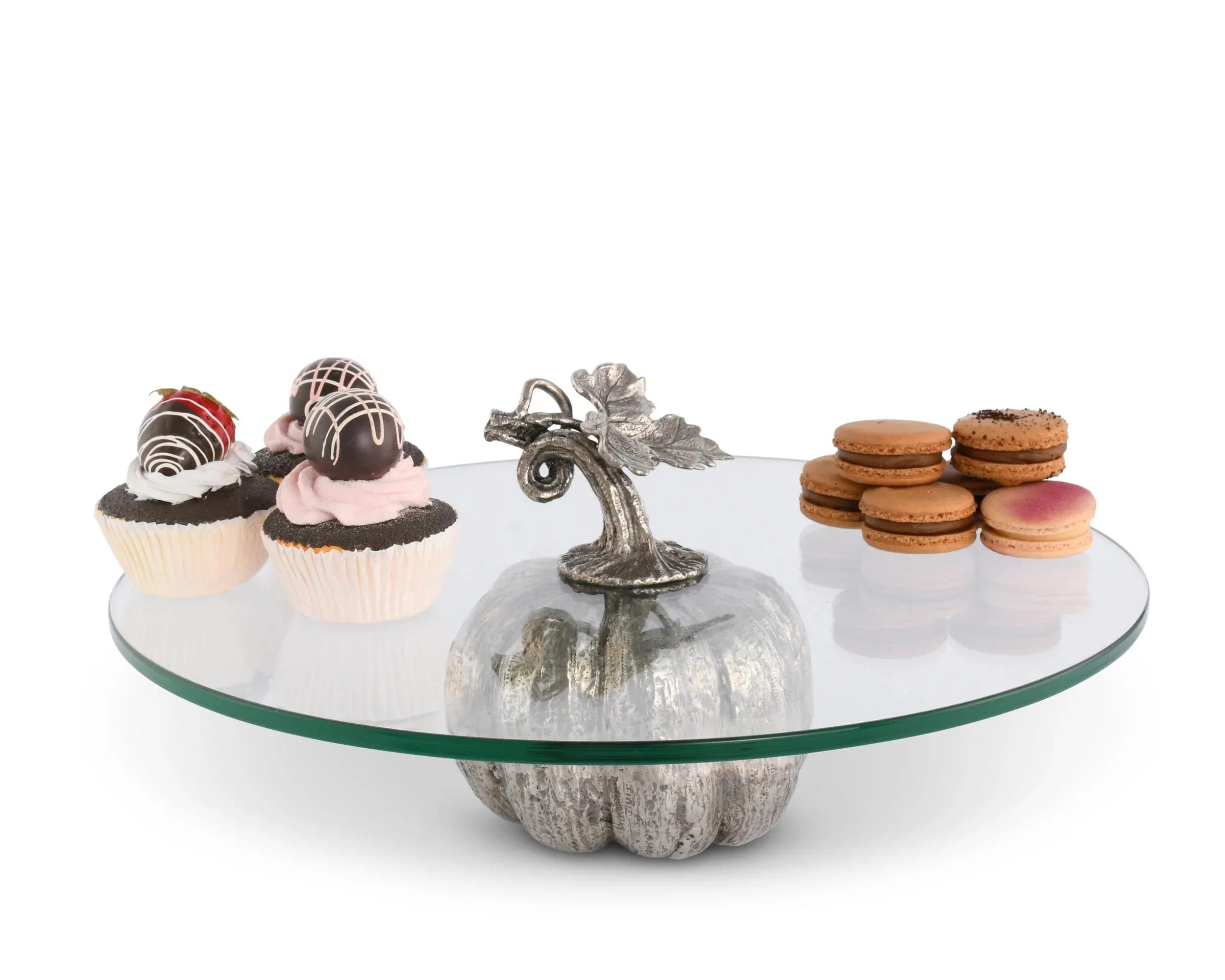 Pewter Pumpkin Dessert Stand toilet seat cover, slow close seat