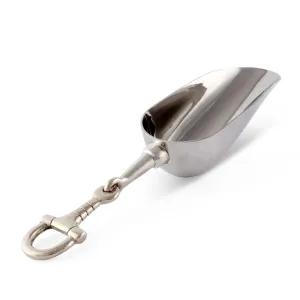 Pewter Snaffle Bit Ice Scoop shower curtain, waterproof liner