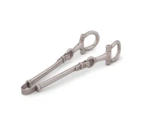 Pewter Snaffle Bit Ice Tongs toilet seat cover, slow close seat