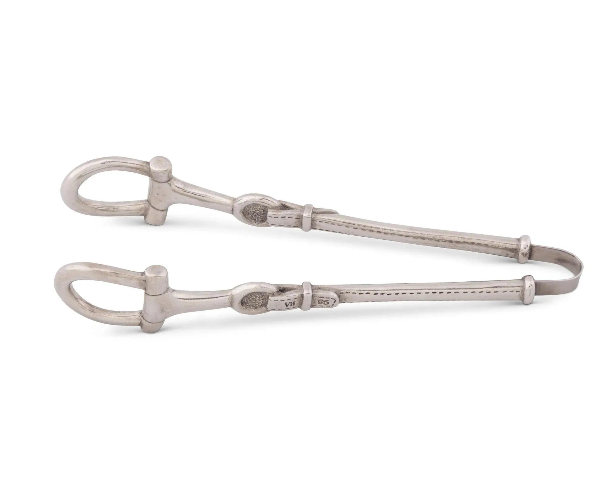 Pewter Snaffle Bit Ice Tongs