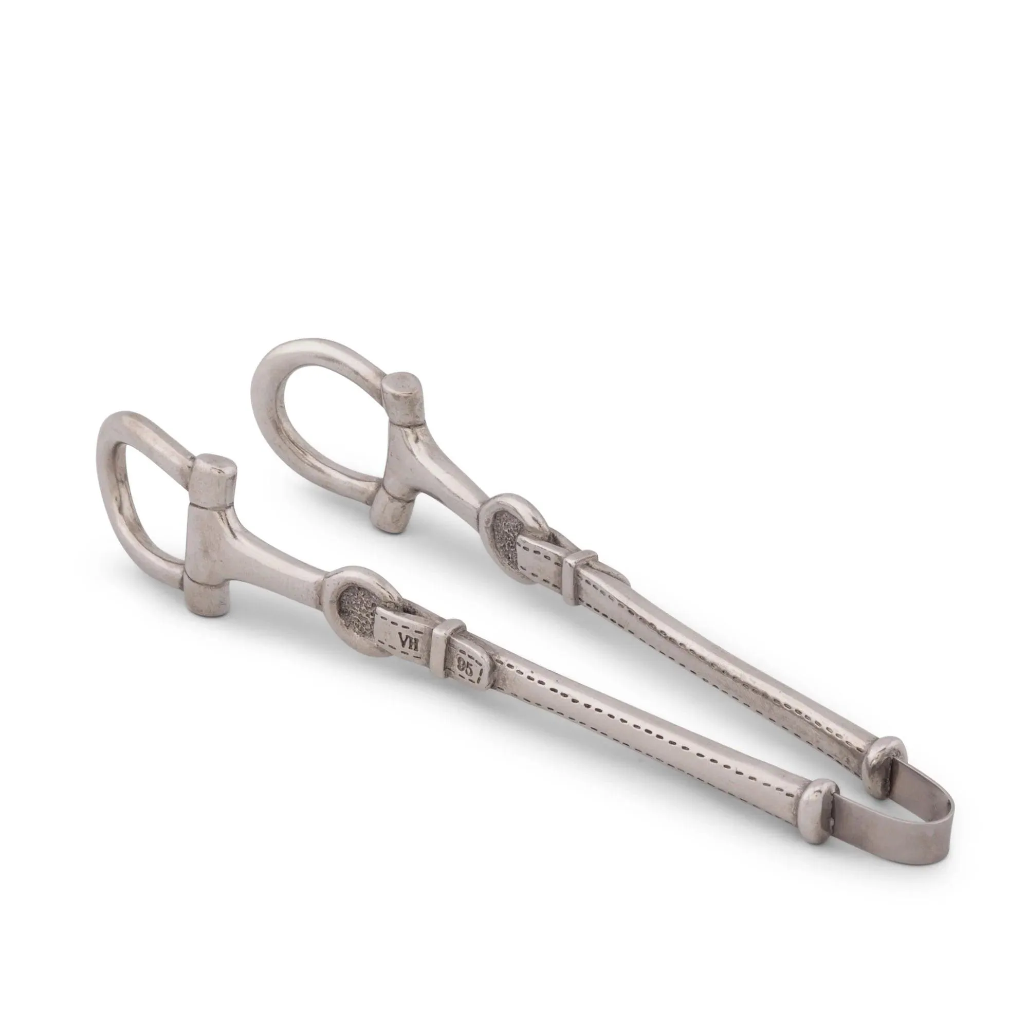 Pewter Snaffle Bit Ice Tongs