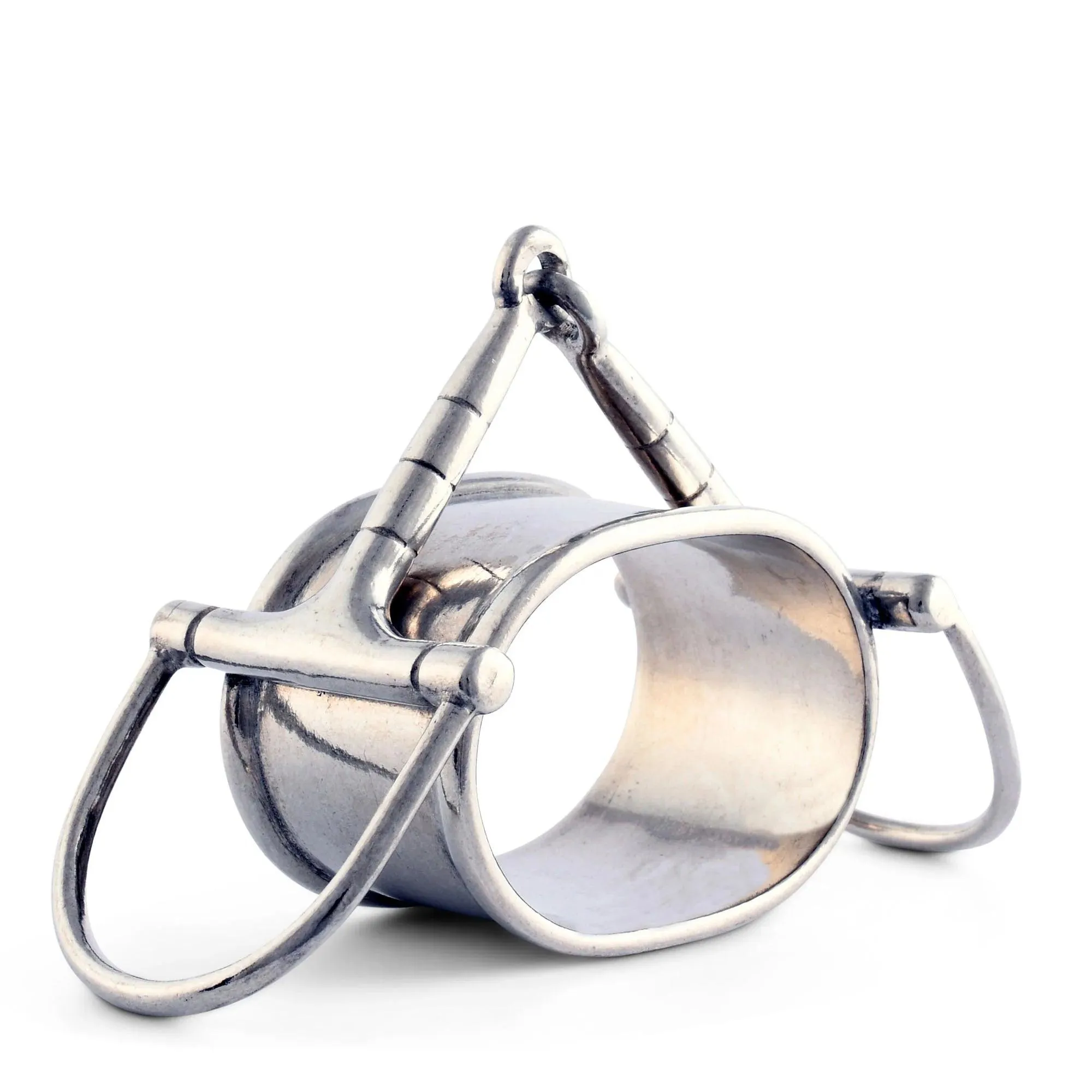 Pewter Snaffle Bit Napkin Ring