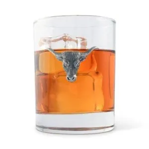 Pewter Steer Head Double Old Fashioned Glasses toilet seat cover, slow close seat