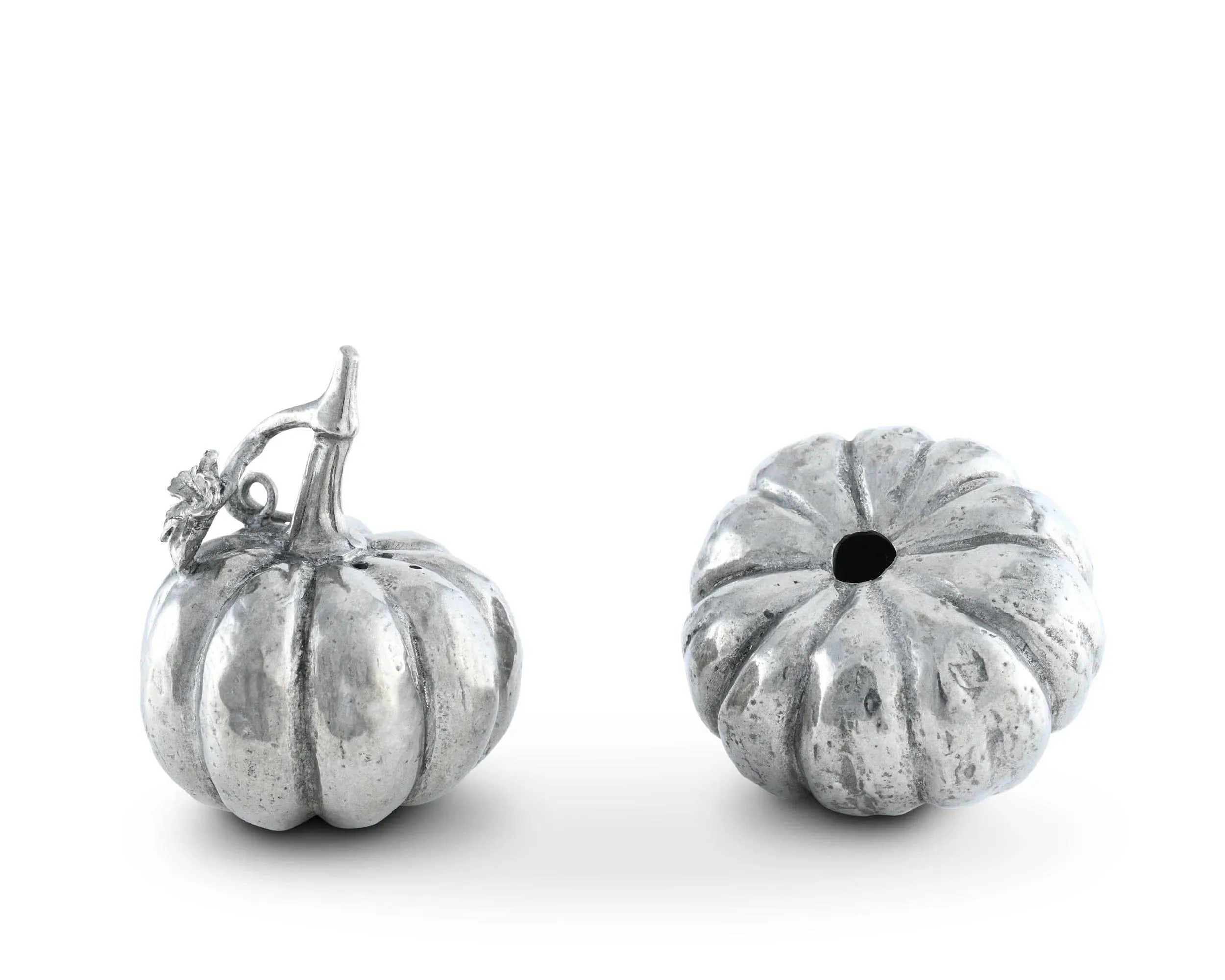 Pewter Thanksgiving Pumpkin Salt & Pepper Shakers