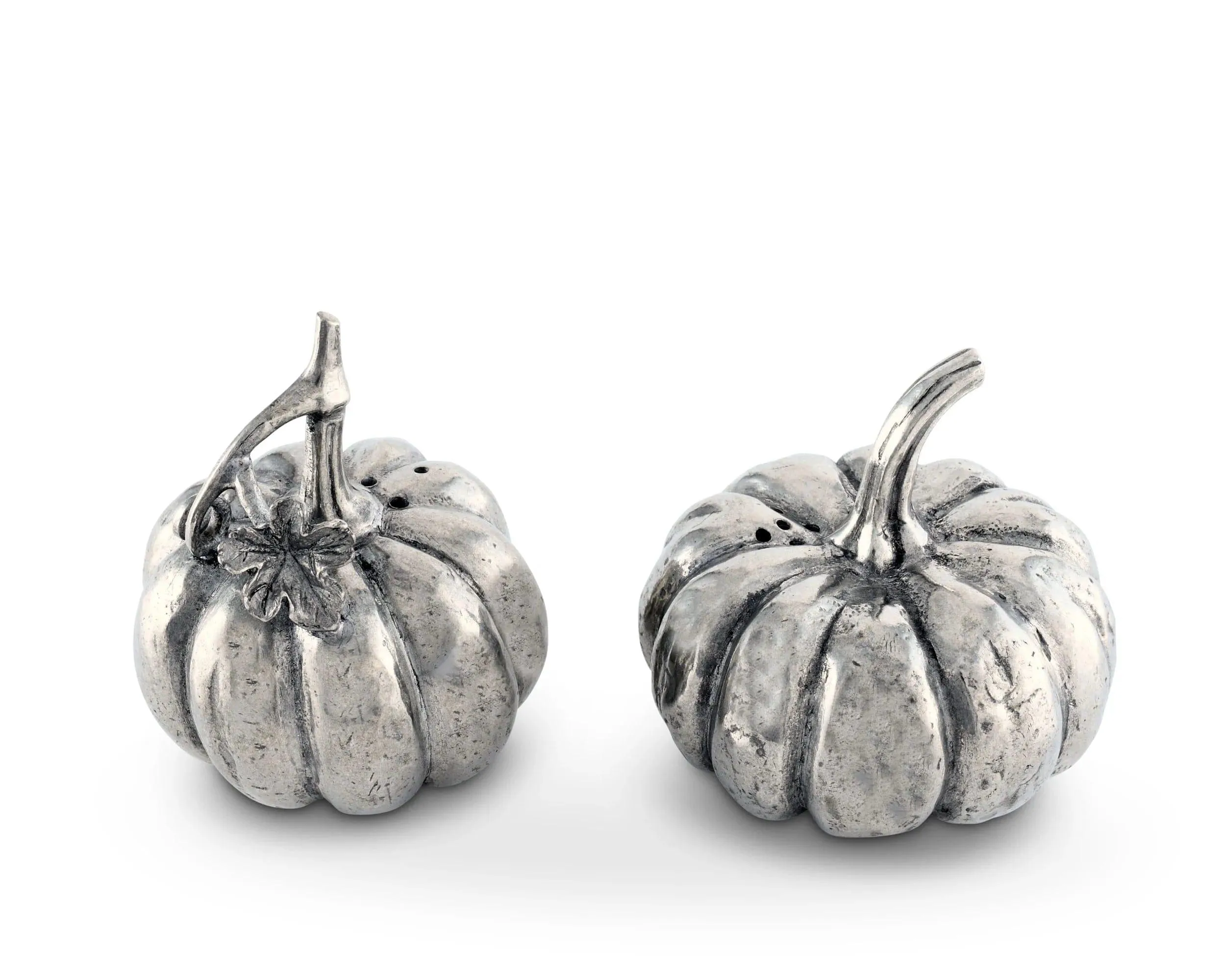 Pewter Thanksgiving Pumpkin Salt & Pepper Shakers