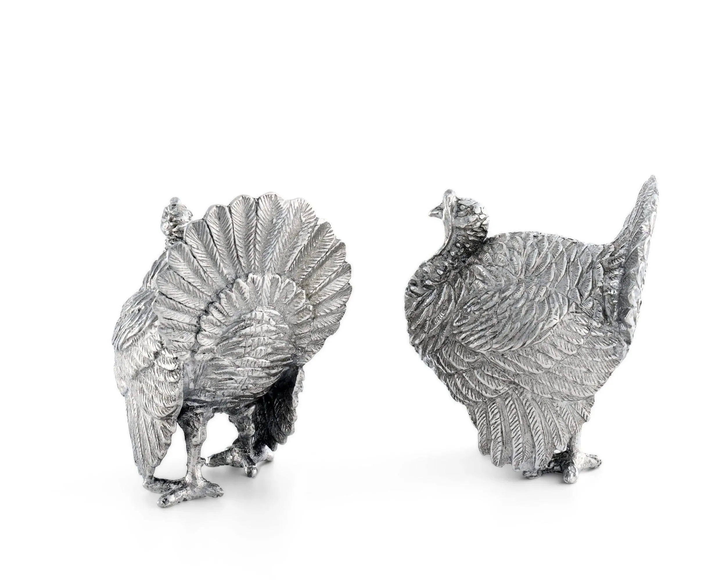 Pewter Thanksgiving Turkey Salt & Pepper Shakers