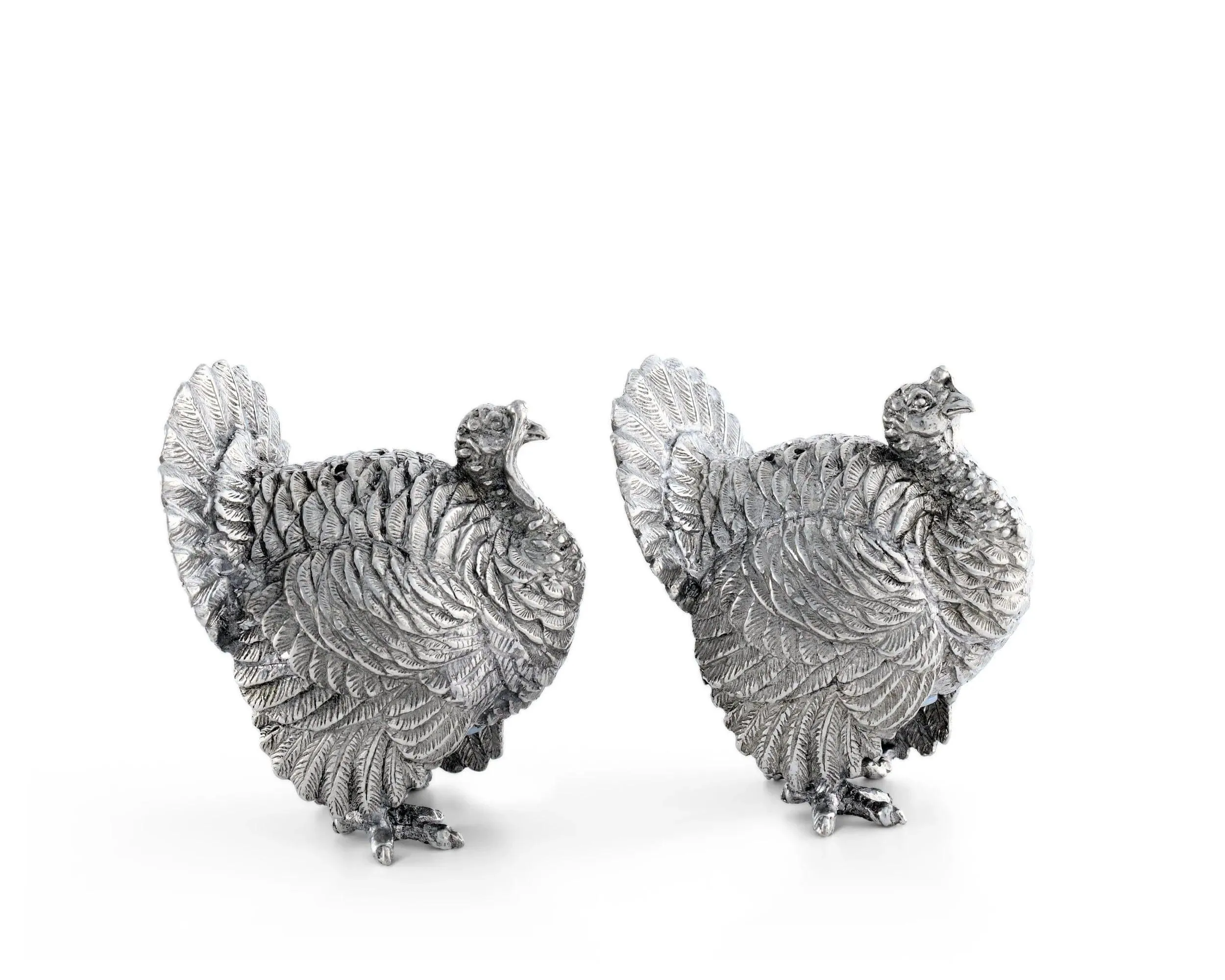 Pewter Thanksgiving Turkey Salt & Pepper Shakers