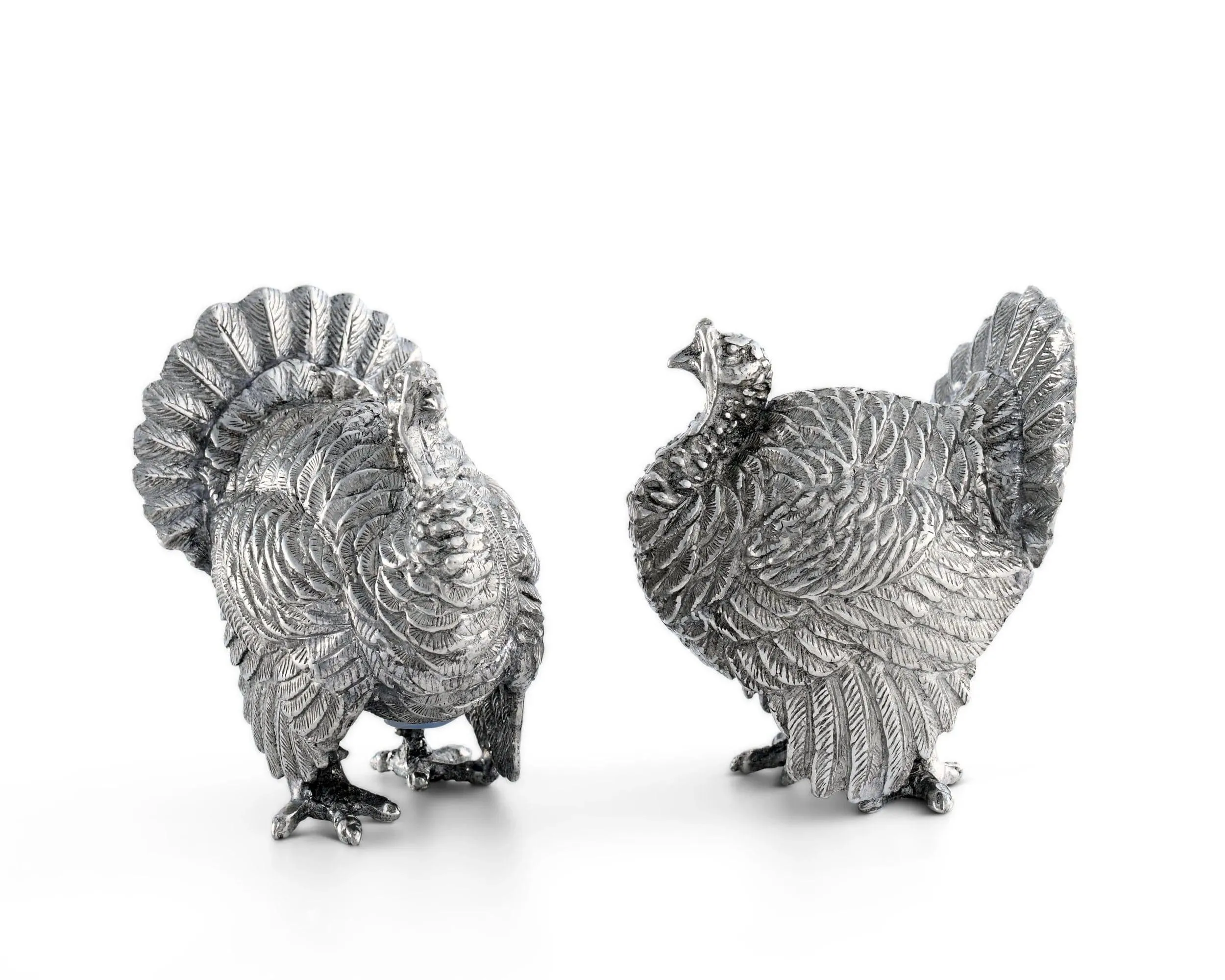 Pewter Thanksgiving Turkey Salt & Pepper Shakers