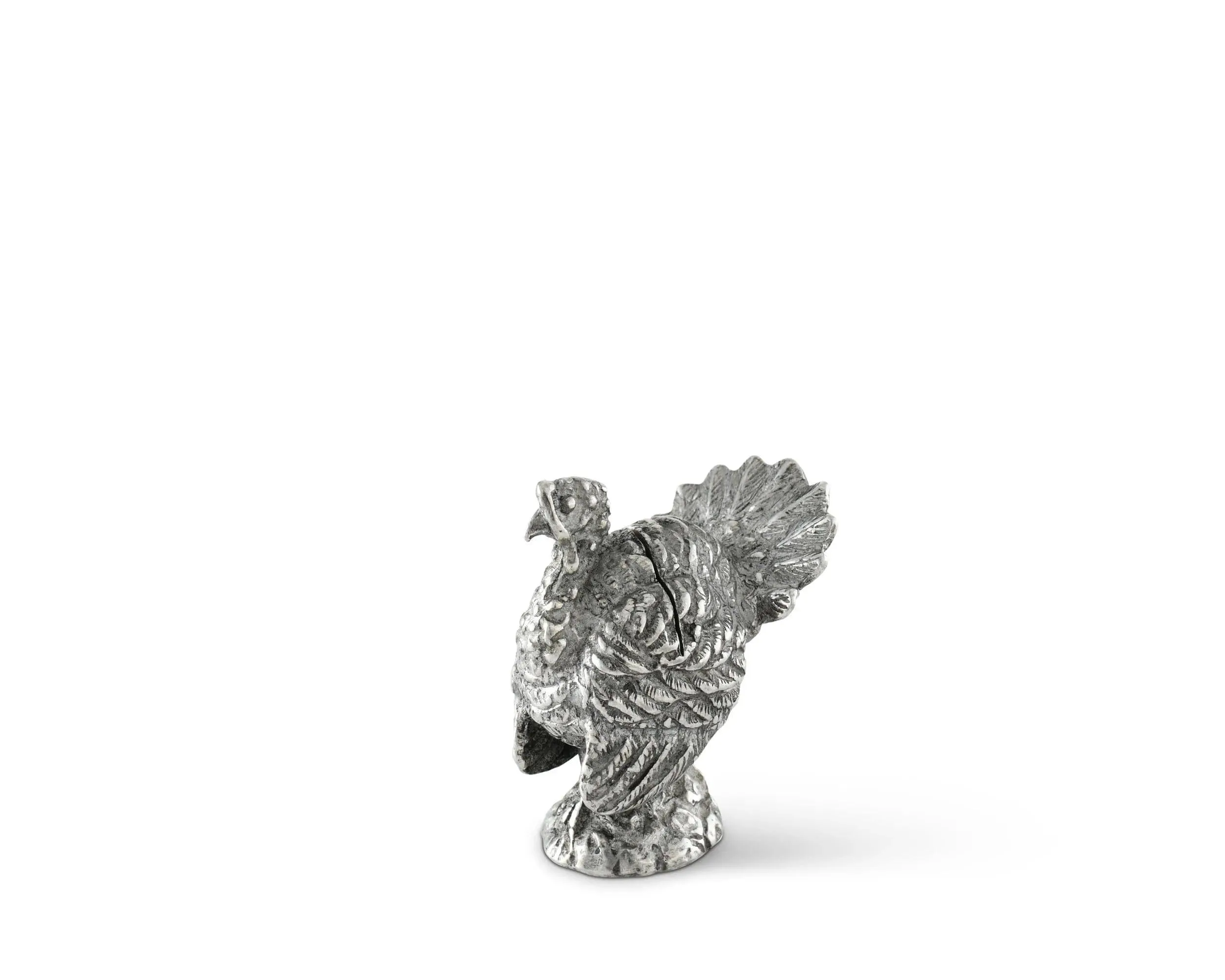 Pewter Turkey Place Card Holder