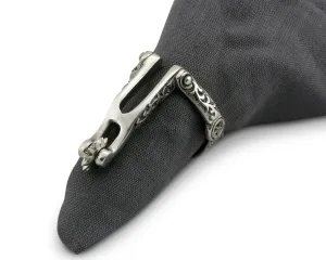 Pewter Western Spurs Napkin Ring blender, kitchen appliance