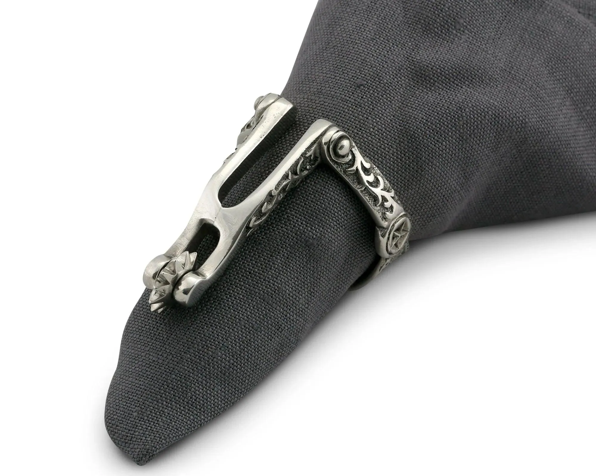 Pewter Western Spurs Napkin Ring blender, kitchen appliance